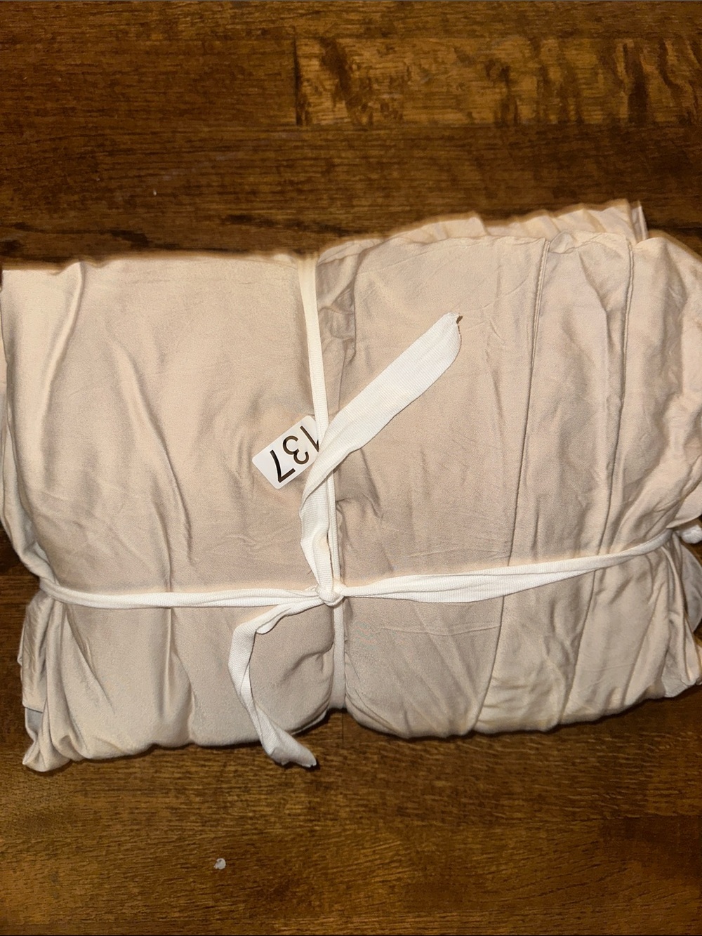 QUINCE King/Cal King Duvet Cover Bamboo Beige Tan Color - NWOT